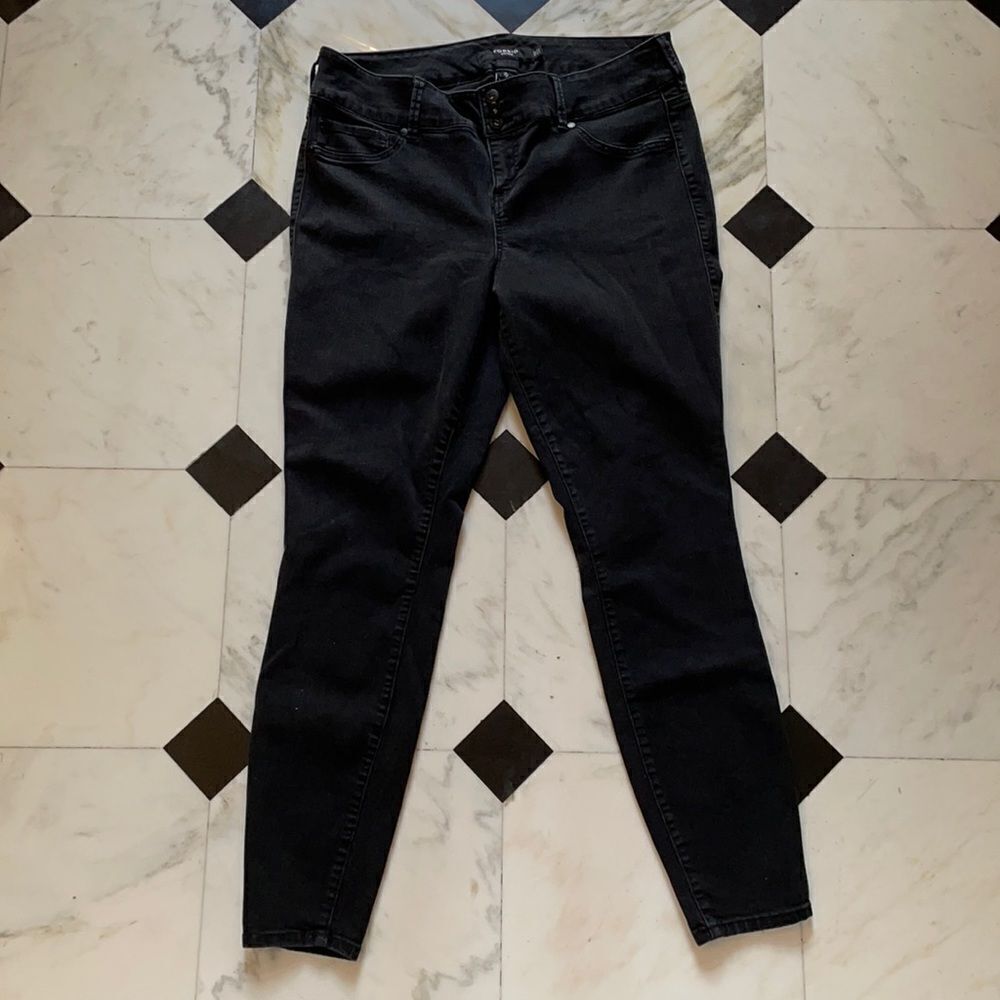 Torrid Black 3 Button Jeans
